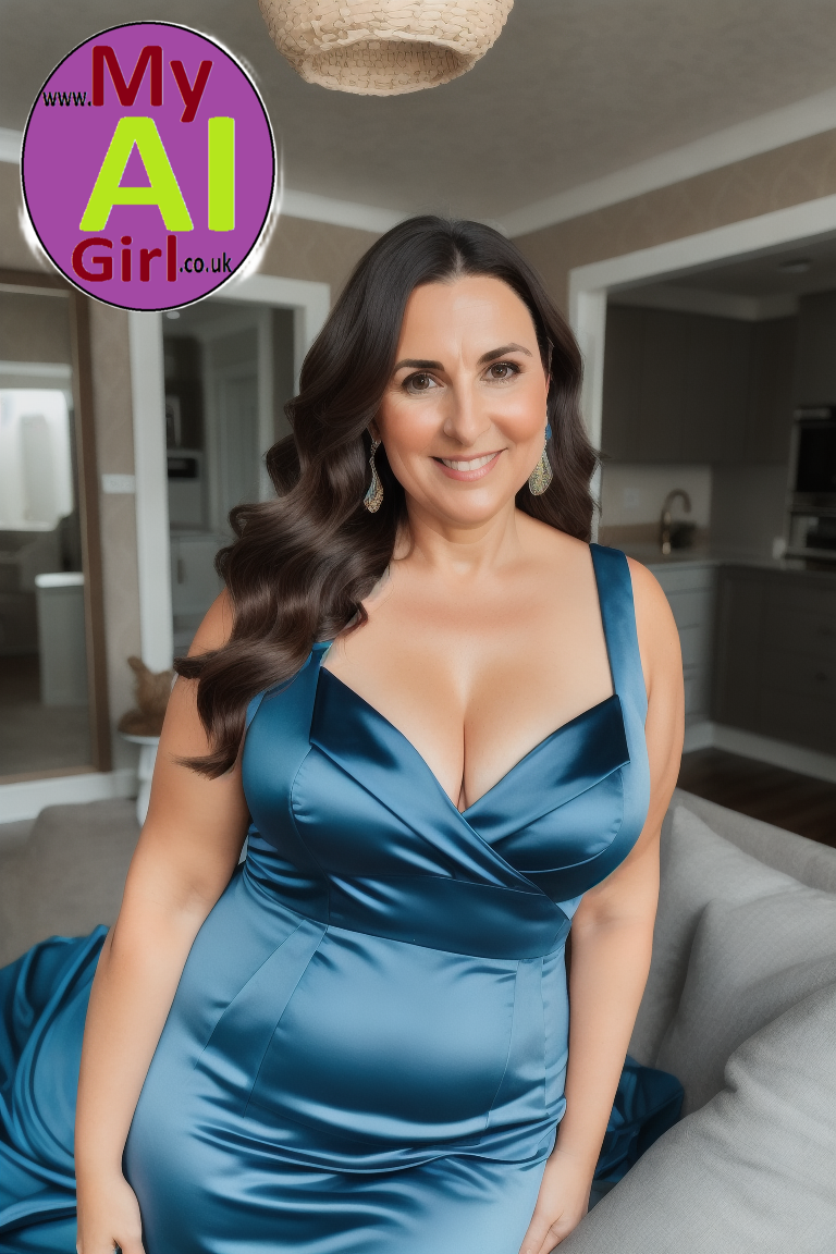 Nude Art Photo Model Poster: Kathie 55 Naked Mature older British chubby Woman